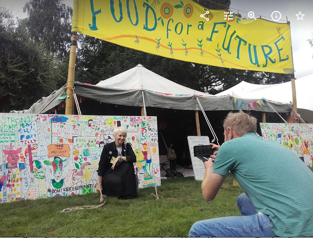 Food for the Future graffiti wall Green Festival 2019